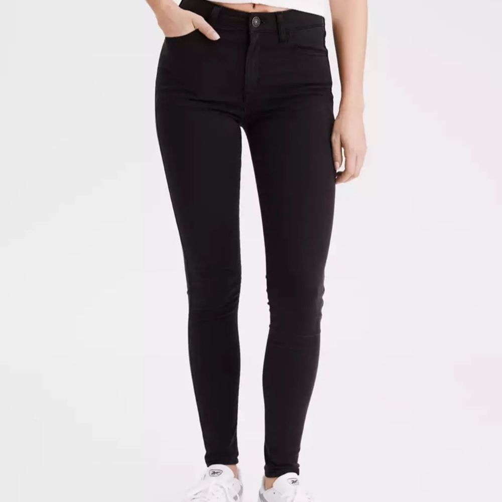 American Eagle Black Jeggings Size 8